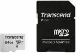   Transcend microSDXC 64GB UHS-I U1 300S + SD adapter (TS64GUSD300S-A)