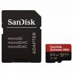   SanDisk Extreme Pro microSDXC Class 10 UHS Class 3 V30 A2 170MB/s 64GB + SD adapter (SDSQXCY-064G-GN6MA)