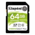   Kingston Canvas Select Plus SDXC UHS-I U1 64GB Class10 A1 (SDS2/64GB)