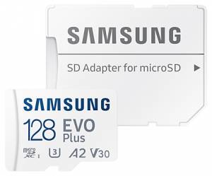   Samsung microSDXC EVO Plus UHS-I U3 128GB Class10 A2 V30 (MB-MC128KA/EU)