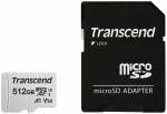   Transcend microSDXC 512GB UHS-I U3 V30 A1 300S + SD adapter (TS512GUSD300S-A)