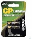  GP Lithium AAA FR03 2BL