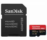   SanDisk Extreme Pro microSDXC Class 10 UHS Class 3 V30 A2 200MB/s 512GB (SDSQXCD-512G-GN6MA)